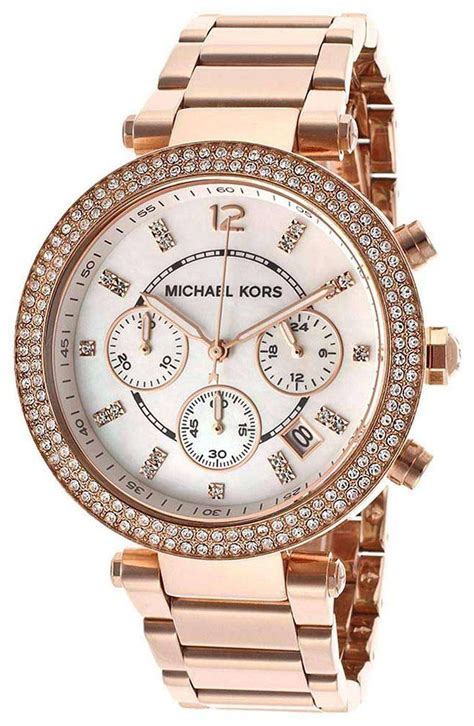 ladies michael kors parker chronograph watch mk5491|michael kors chronograph watch.